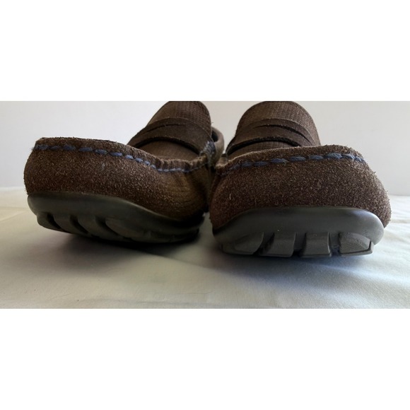 Geox Mens Brown Suede Slip‎ On Loafer Shoes Italian Patent 42 main image 7